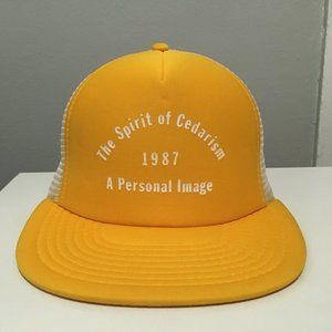 Vintage 1987 Sportcap Tall Cedars of Lebanon The Spirit of Cedarism Trucker Hat
